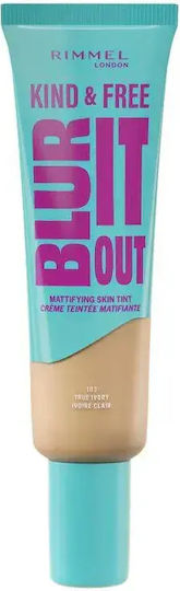 Rimmel Fond de ten lichid Kind & Free Blur It Out Matifiant Skin Tint Pentru Ten Mixt Și Gras 30 ml
