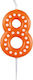 Teka Number 8 Candle Dots Stripes