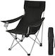 Songmics Strandstuhl Schwarz 81x91x70cm