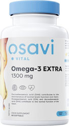 Osavi Омега-3 Екстра Рибено Масло 1300 мг 2 капсули 120 меки капсули с вкус Лимон Osavi Омега-3 Екстра Рибено Масло 1300 мг 2 капсули 120 меки капсули с вкус Лимон