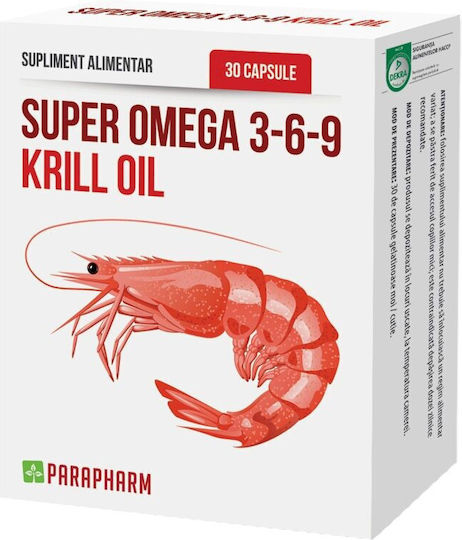 Parapharm Super Omega 3-6-9 500 mg 30 capsule cu aromă de fruct