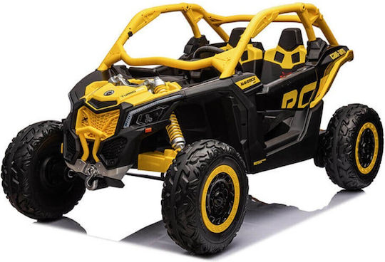 Can-Am Maverick X3 Buggy Două Locuri cu Telecomandă Licențiat 24 Volt Galben pentru 3+ Ani