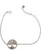 Prince Silvero Damentrailing mit Auge-Design aus Silber mit Zirkon 16cm