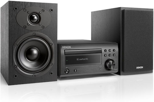 Denon Аудиосистема 2.0 D-M41 RCD-M41 BL + SC-M41 BL 60W с CD / Digital Media Player и Bluetooth Черен