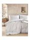 Rythmos Sand Σετ Σεντόνια King Size με Λάστιχο 230x260+25εκ. Sand Γκρι (4τμχ)
