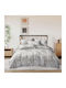 SpitiBazaar Module Cearceafuri De Pat King Size Cu Hugger Din Cauciuc 220x240+30cm Gri 5 Bucăți