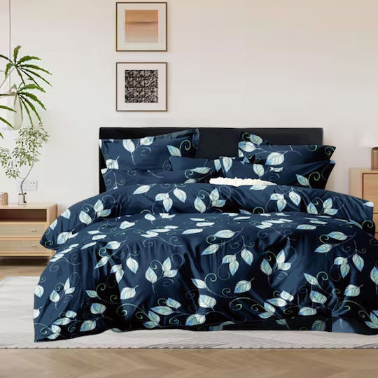 SpitiBazaar Module Cearceafuri De Pat King Size Cu Hugger Din Cauciuc 220x240+30cm Albastru (5 Buc)