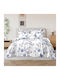 SpitiBazaar Module Cearceafuri De Pat King Size Cu Hugger Din Cauciuc 220x240+30cm Alb (5 Buc)