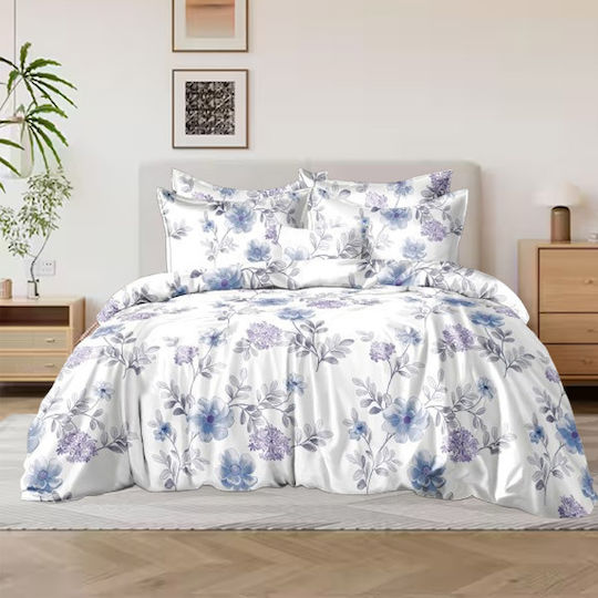 SpitiBazaar Module Cearceafuri De Pat King Size Cu Hugger Din Cauciuc 220x240+30cm Alb (5 Buc)