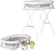 Chipolino Babybadewanne mit Ständer mit Thermometer Graue
