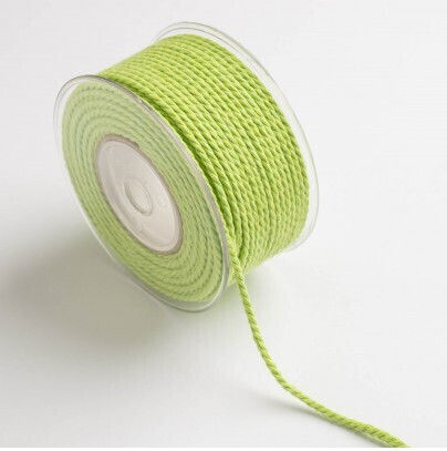 Șiret Mat Împletit Tricolor 4mm Verde