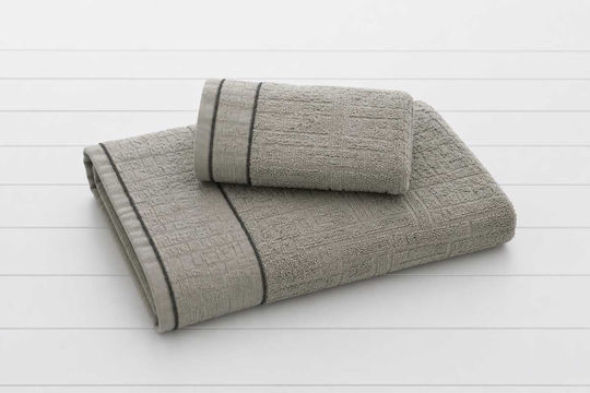 Vesta Home Set Of 3 Bath Towels Elvira Green Weight 480gr/m²