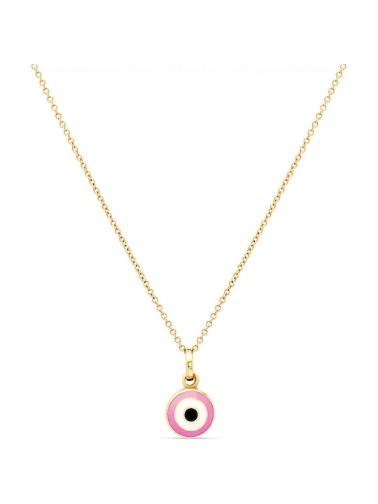 Ulysses Kinder Halskette 14k Gelbes Gold Email