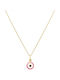 Ulysses Kinder Halskette 14k Gelbes Gold Email