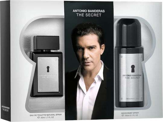 Antonio Banderas Комплект Secret Тоалетна вода за мъже 50 мл + Secret Антиперспирантен дезодорант спрей за мъже 150 мл