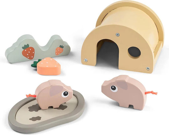 Бебешка играчка Tiny Farm от дърво