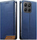 Motorola Edge 70 Fusion 5g Case Dierfeng Strong Magnetic Leather Wallet Blue