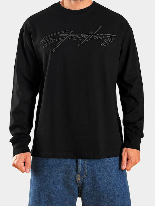 Long Sleeve Black Blouse