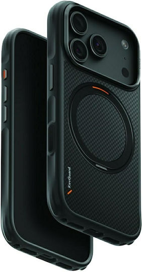 Uniq Keva Лилав Калъф за Мобилен Телефон iPhone 18 Pro iPhone 17 Pro Magclick Зареждане Черен