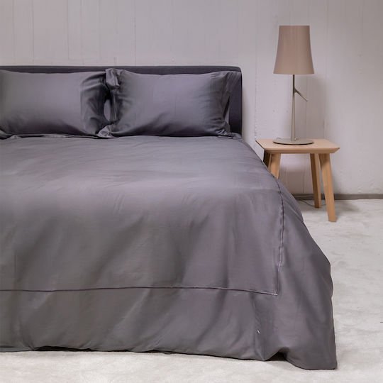 Παπλωματοθήκη Υπέρδιπλη Σετ 225x245 Naf-naf Unique Dark Grey