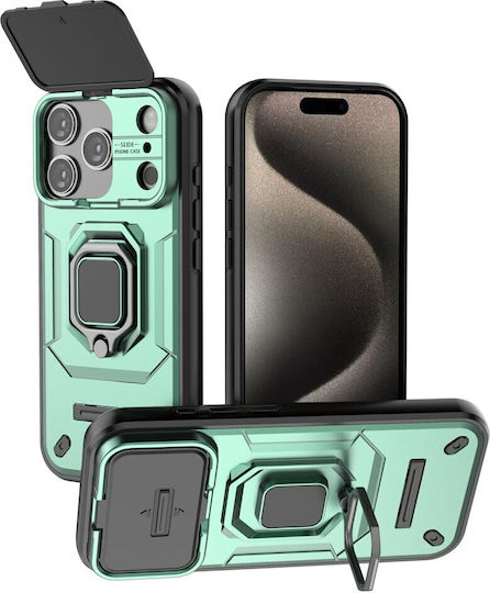 Camera Cover Hard Case Ring Green Apple iPhone 17 Pro/18 Pro