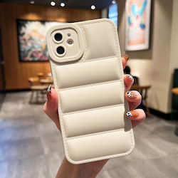 PcUniCase iPhone 11 Puffer Silicone Back Cover White Mobile Phone Case