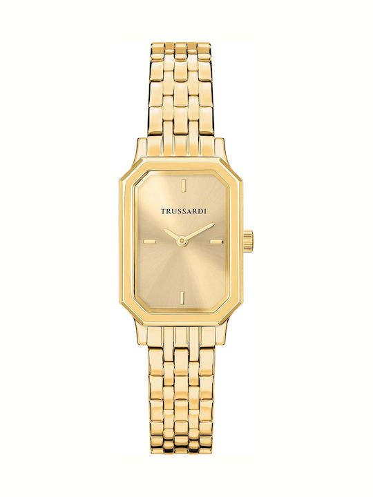 Trussardi Women's Watch 22mm Battery with Gold Stainless Steel Bracelet
