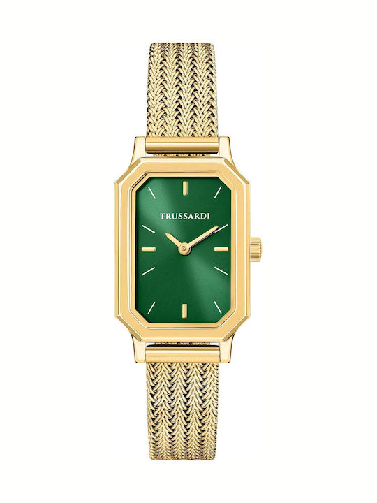 Trussardi Women's Watch 22mm Battery with Gold Steel Bracelet