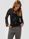 Women's Blouse Long Sleeve Black