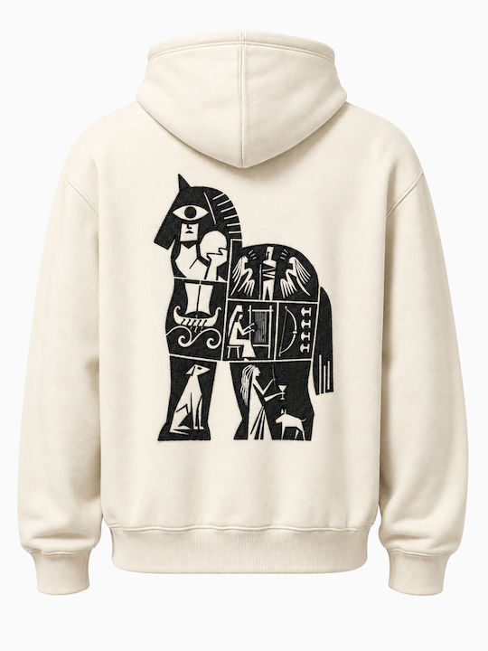 Hooded Cardigan White