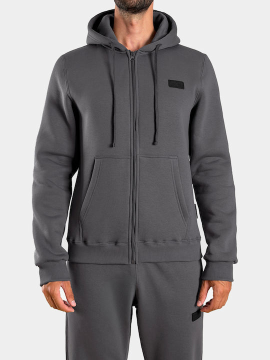 Sweatshirt Für Herren Mit Kapuze Blau Dusty