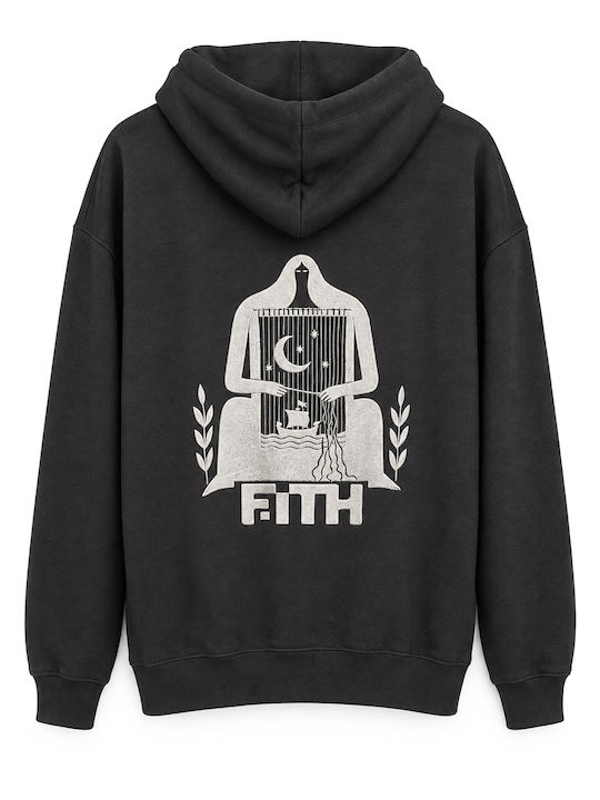 Cardigan with Hood Black