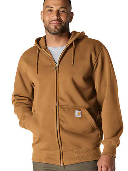 Hooded Cardigan  Brown