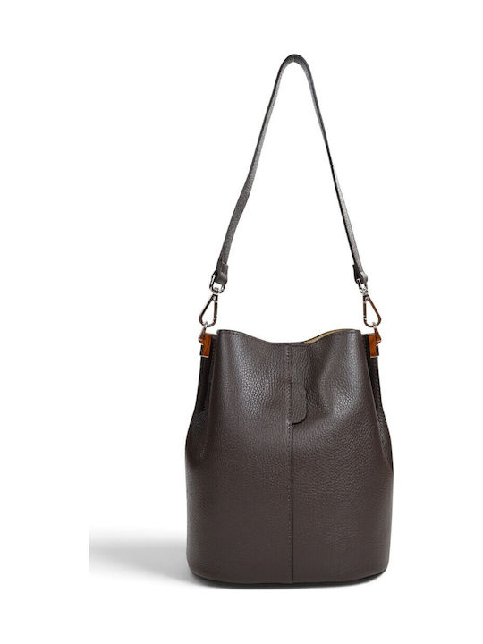 Passaggio Leather Geantă Dama Din Piele Maro