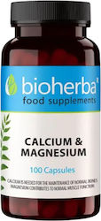 Bioherba Калций Магнезий 100 капсули Bioherba Калций Магнезий 100 капсули