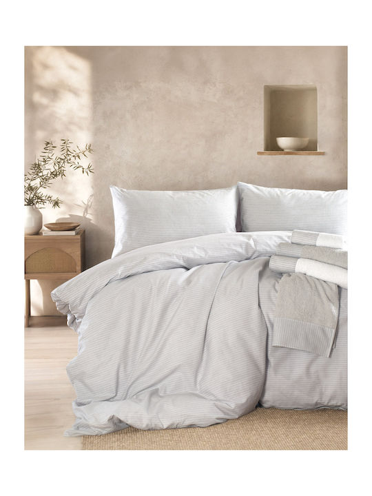 Rythmos Sand Set Single Cotton Grey Coverlet 16...