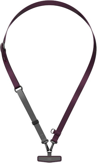 Каишка За Врата За Телефон Uniq Vista Flex 2-в-1 Бордо-Сив