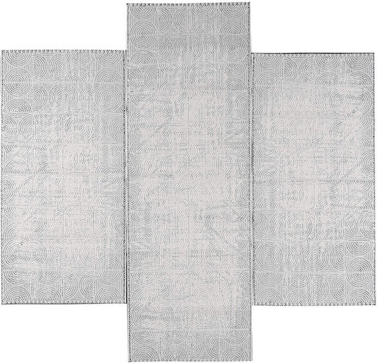 Pierre Cardin Σετ Χαλιά Κρεβατοκάμαρας L.grey 9999991329850 3τμχ