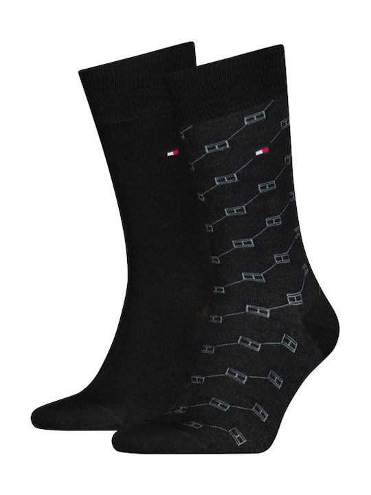 Tommy Hilfiger Herren Monochrome Socken Schwarz 2er Pack