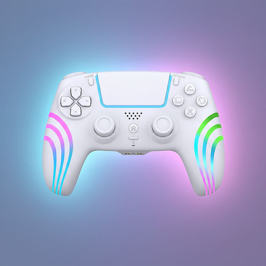 Deep Explorer Ασύρματο Gamepad για PS5 Λευκό