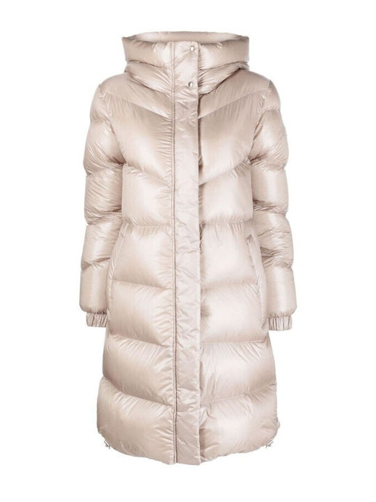 Long Women's Jacket for Winter Brown
