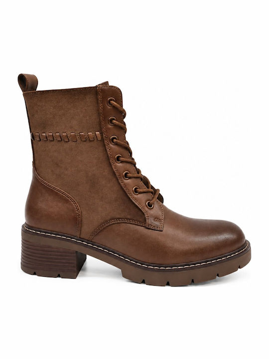 Damen Kampfstiefel Khaki