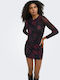 Sommer Mini Abendkleid mit Masche Schwarz