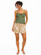 Relax Anatomic Sommerliches Damen-Schlafanzug-Set Olive 3326023M