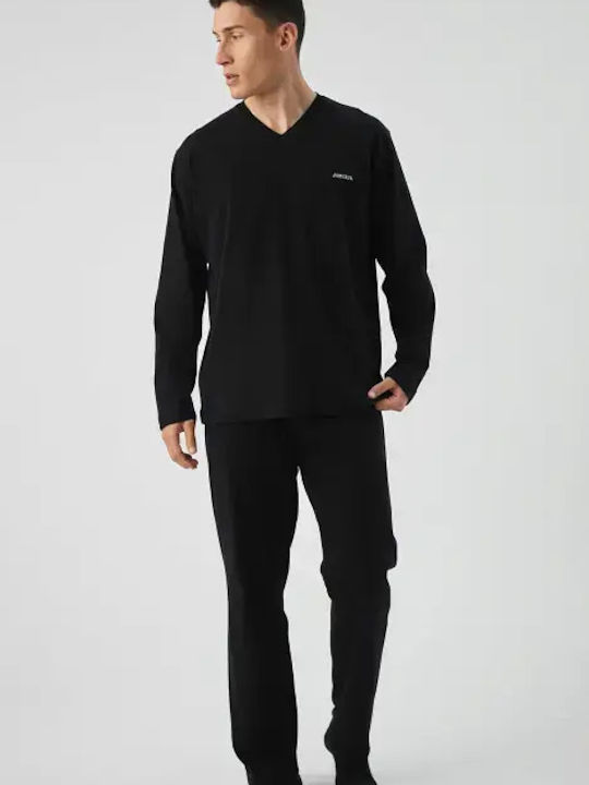 Minerva Summer Men's Pyjamas Black