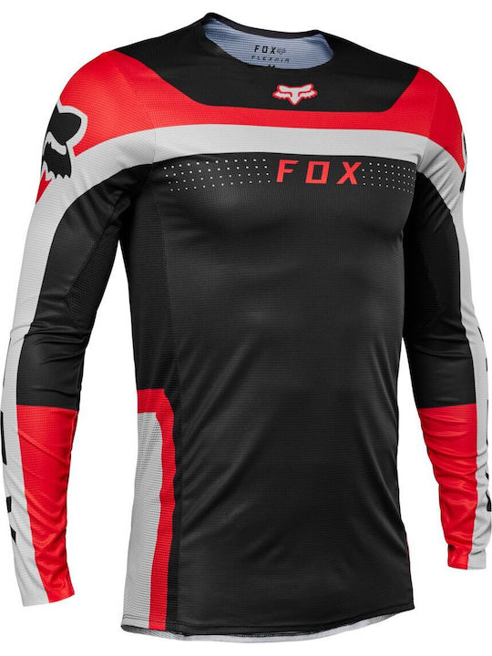 Fox Flexair Efekt Tricou Pentru Bărbați Motocross Mânecă Lungă Roșu