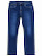 Men's Elastic Regular Fit Blue Jeans Pants