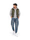 Herren Jeanshosen Cargo Elastische Blaue