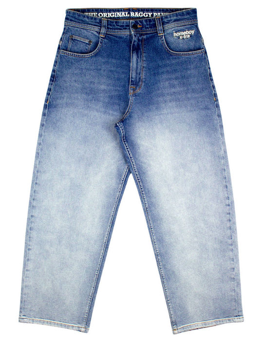 X-tra Men's Jeans Pants Straight Vintage Blue