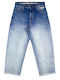 X-tra Men's Jeans Pants Straight Vintage Blue